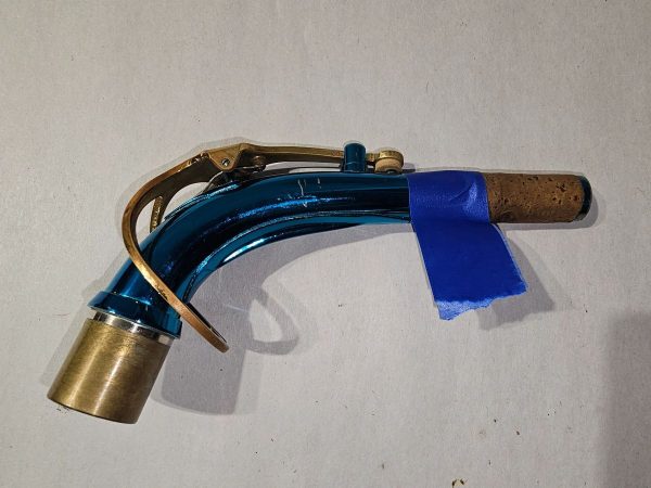 Glory Blue Alto Saxophone Replacement Neck - Image 2