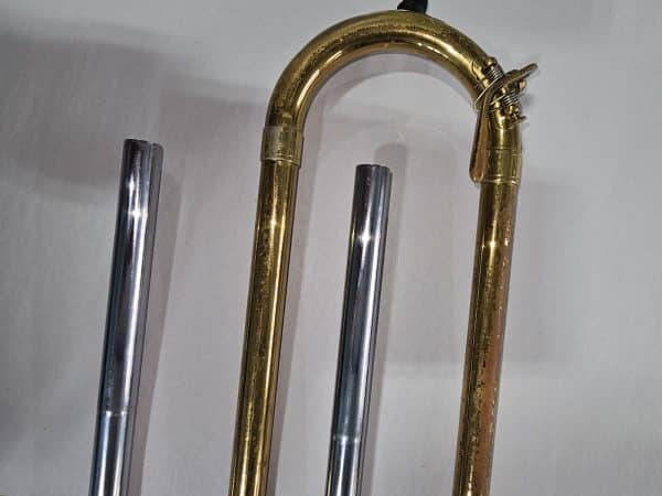 Vintage King Trombone Hand Slide - Brass Finish - Image 5