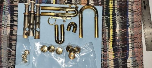F.E. Olds Fullerton Cornet Replacement Parts - Valves Buttons Caps Slides