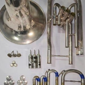 C.G. Conn 3 Valve Silver Detachable Bell Front Baritone -Replacement Parts-