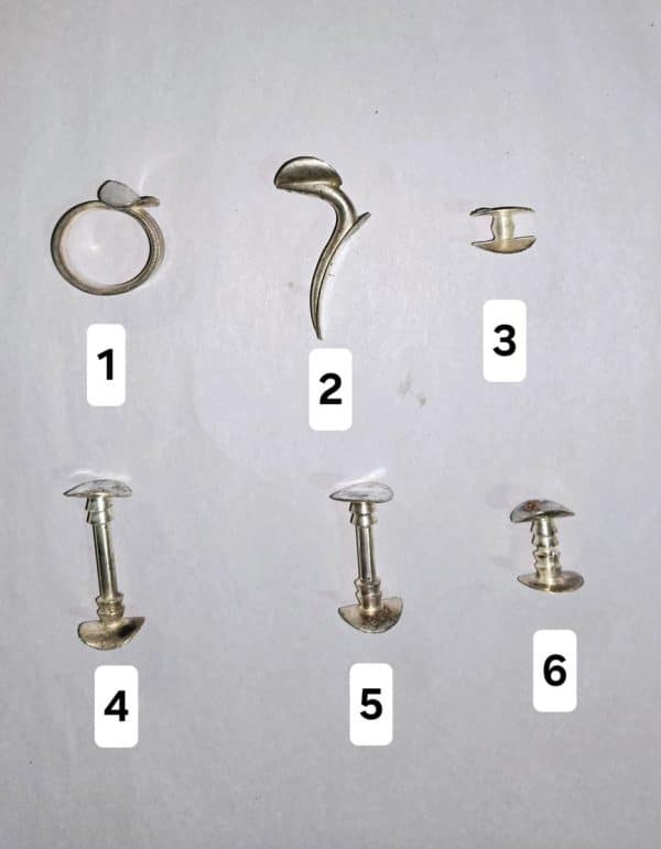 C.G. Conn 3 Valve Silver Detachable Bell Front Baritone -Replacement Parts- - Image 2