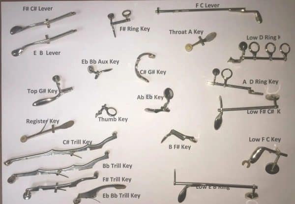 Yamaha Advantage 400 Clarinet REPLACEMENT KEYS - Image 2