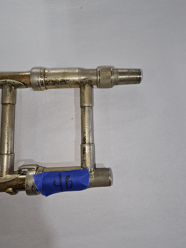 Vintage King Trombone Hand Slide - Brass Finish - Image 4