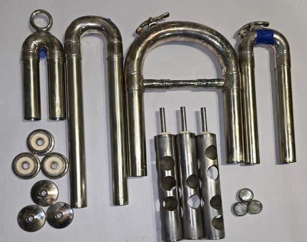 Besson Made In England Silver 3 Valve Tuba "Replacement Parts"
