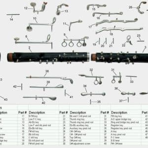 Selmer CL300 Bb Clarinet REPLACEMENT KEYS / PARTS Repair
