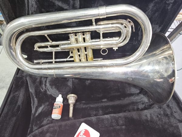 Jupiter Quantam JBR-5060 Silver Marching Baritone - Image 3