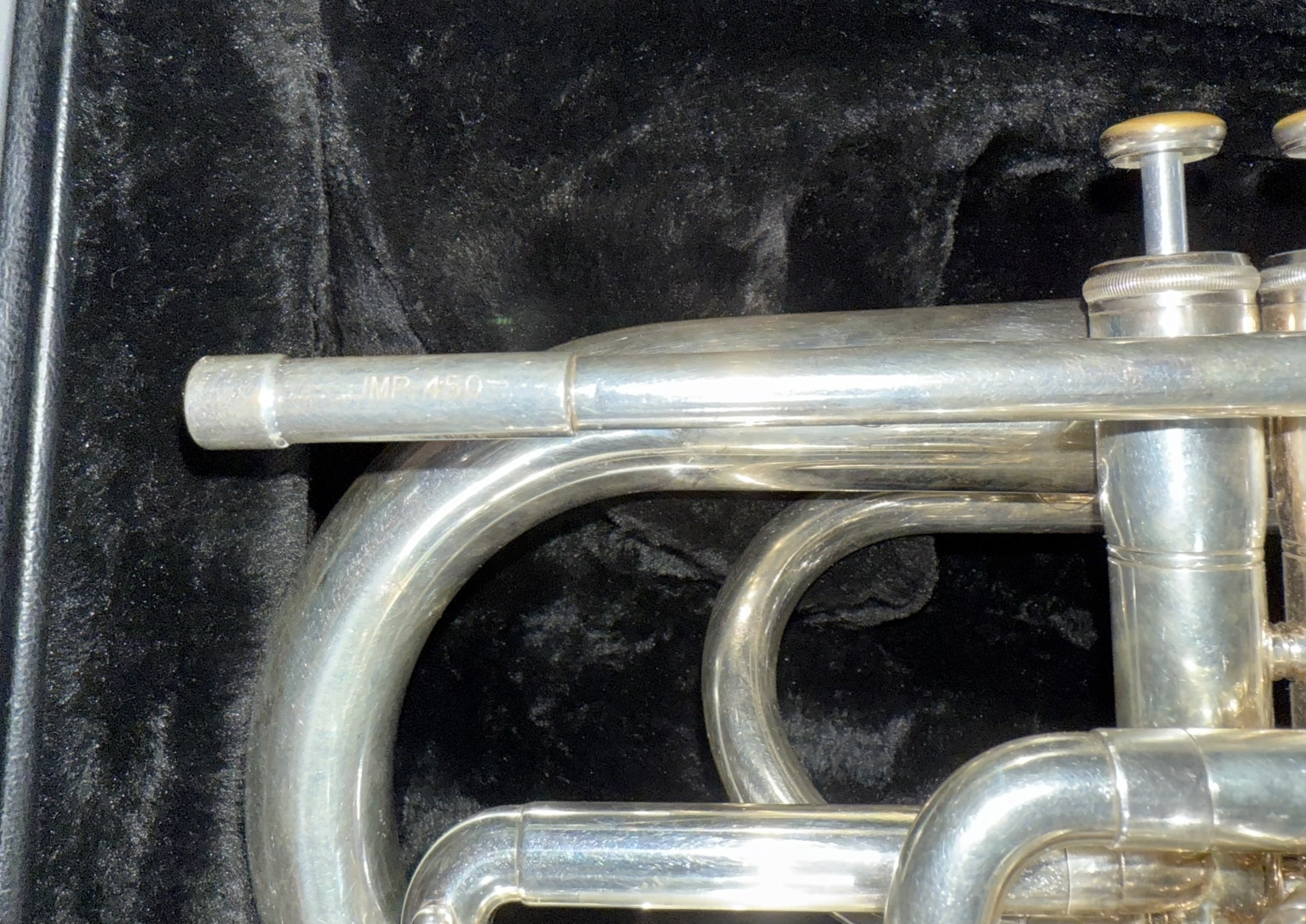 Jupiter JMP-450 Silver Marching Mellophone - Image 6