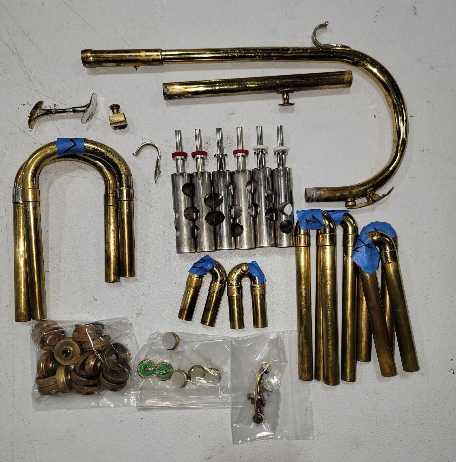 F.E. Olds Marching Trombone Replacement Parts - Texas Horn Trader Repair Parts!
