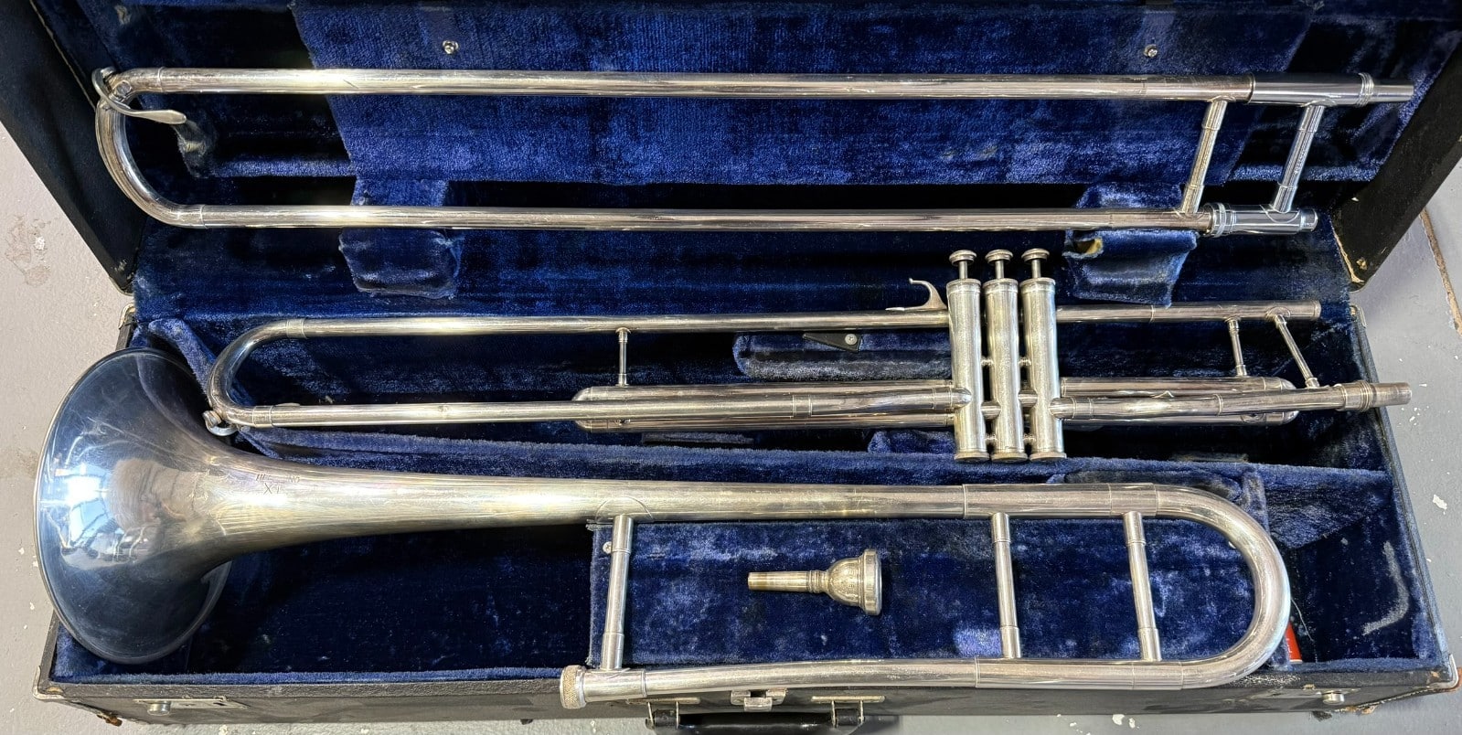 Blessing XL USA Silver 3 Valve Trombone