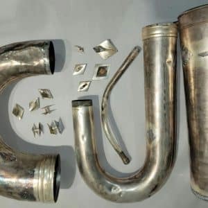 King 2340 Silver "Detachable Bell" 3 Valve Tuba *Replacement Parts*