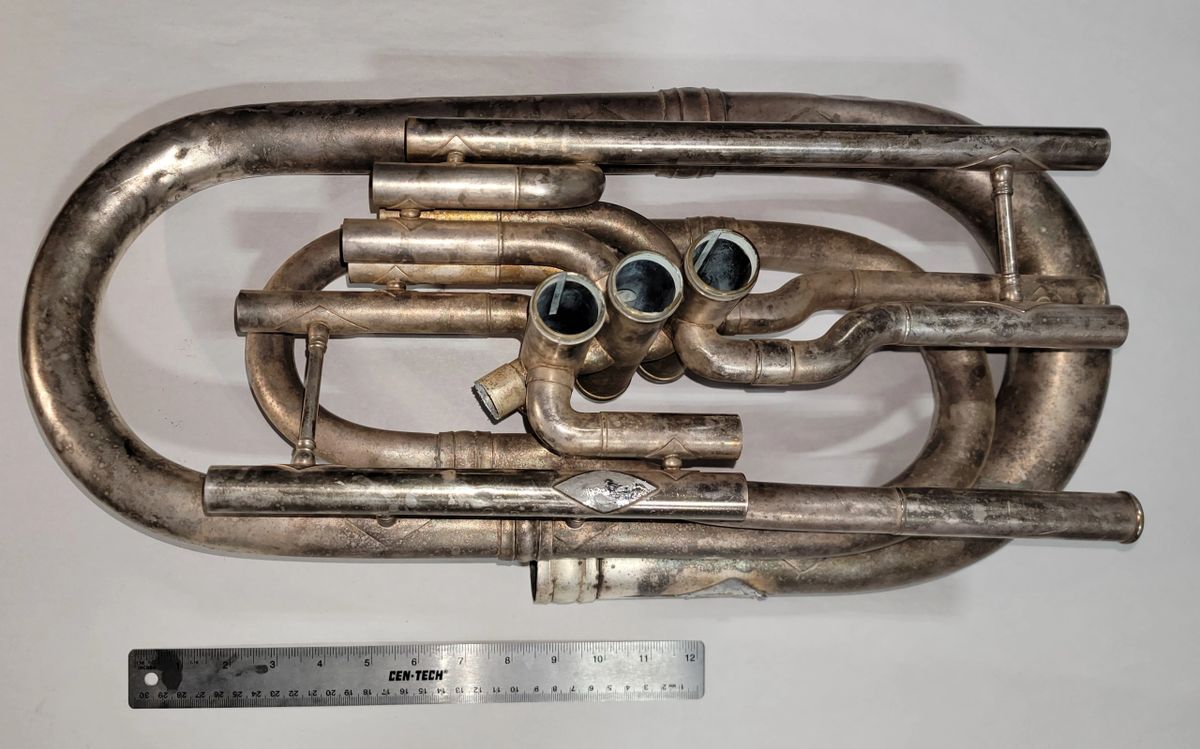 King 2340 Silver "Detachable Bell" 3 Valve Tuba *Replacement Parts* - Image 9