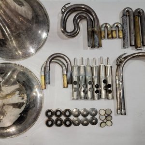 #2 Dynasty M-570 Silver Marching Baritone "Replacement Parts Only"