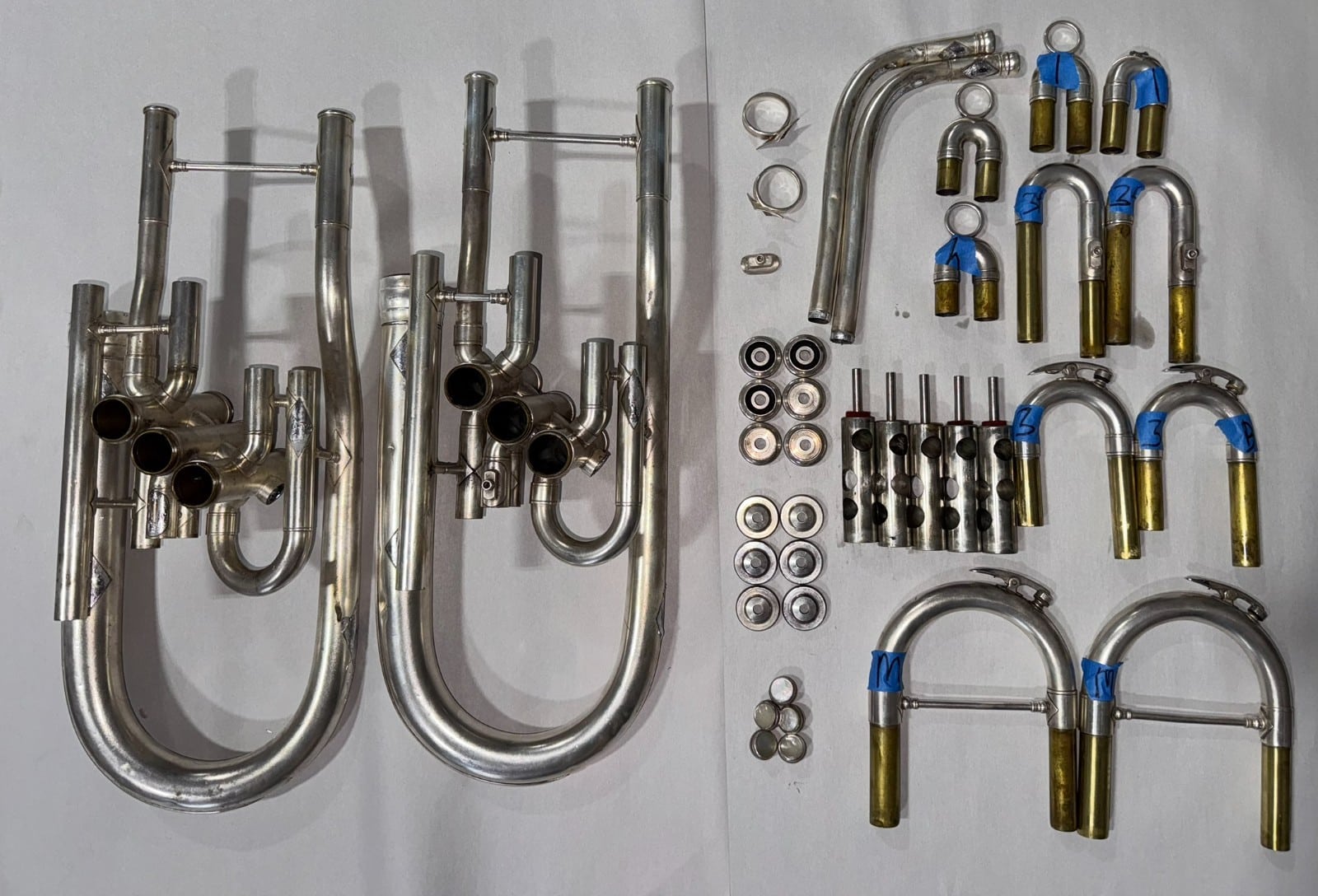 King Silver 3 Valve Up-Right Bell Baritone Replacement Parts