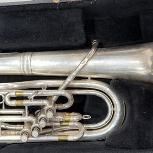 King Eastlake Silver 4 Valve Bell Font Baritone