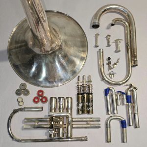 DEG Dynasty III Silver USA Marching French Horn "Replacement Parts Only"