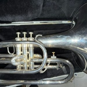 King 1120 Silver F Marching French Horn