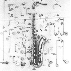 Vintage The Buescher Tenor Saxophone Repair / Replacement Parts