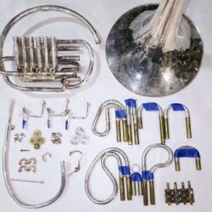 King 1160 Nickel Silver Double French Horn "Used-Parts"